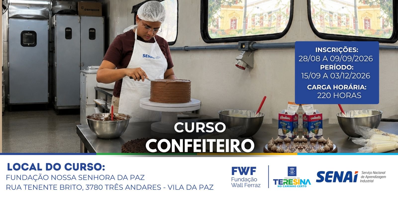 Confeiteiro - Manhã / Zona Sul